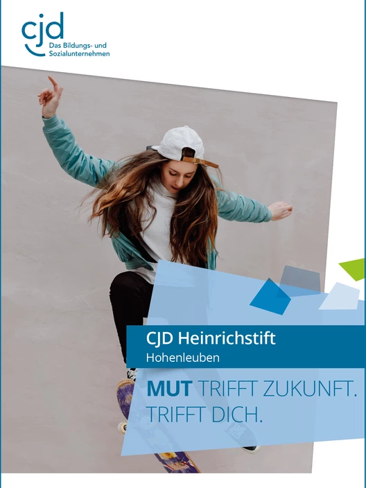 Titelbild von der Infobroschüre des CJD Heinrichstift Hohenleuben